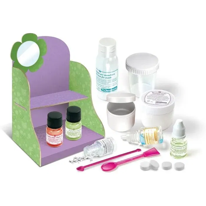 Clementoni Science & Jeu - Coffret Scientifique pour Créer des Masques de Beauté Naturels - Kit Cosmétique pour Enfants à Partir de 8 Ans