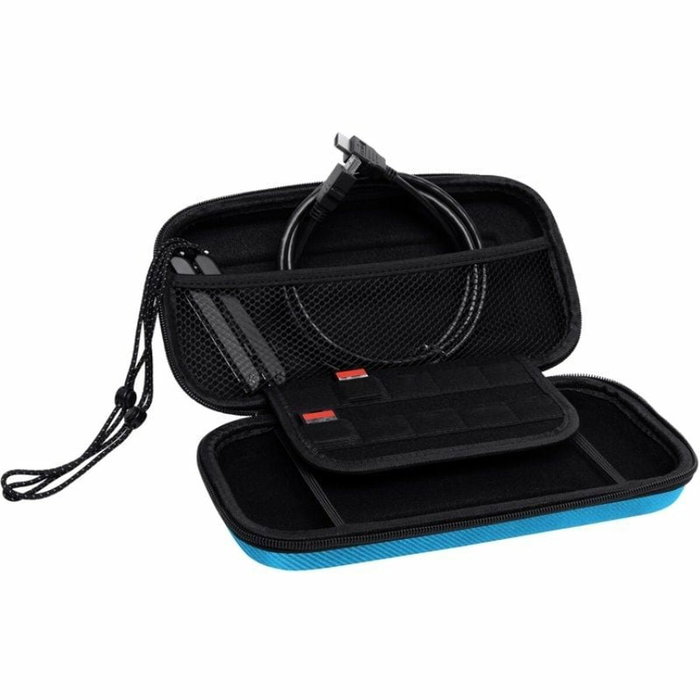 Housse et Protecteur d'Ecran pour Nintendo Switch Trust GTX 1248S Bleu Rouge