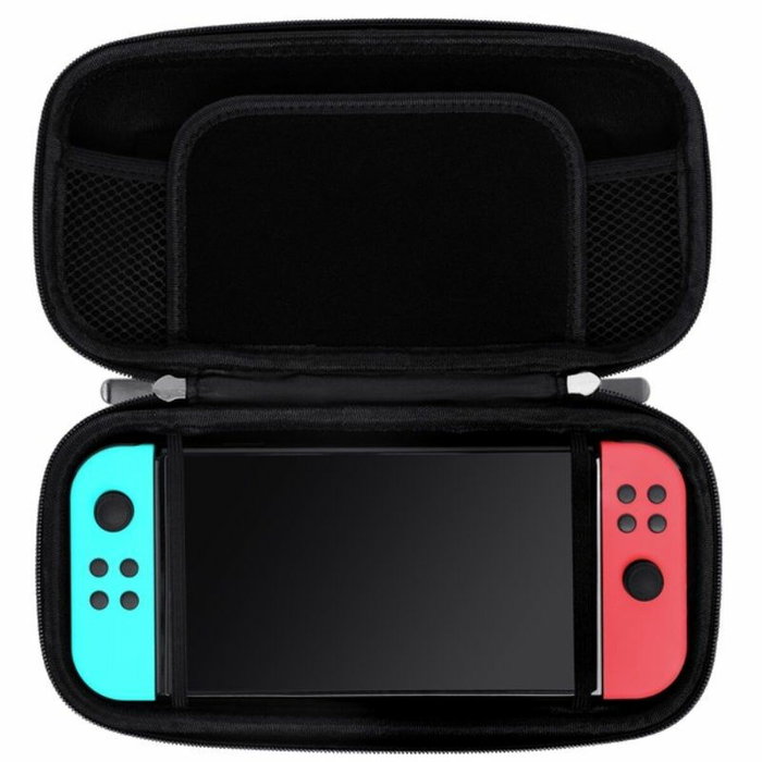 Housse et Protecteur d'Ecran pour Nintendo Switch Trust GTX 1248S Bleu Rouge