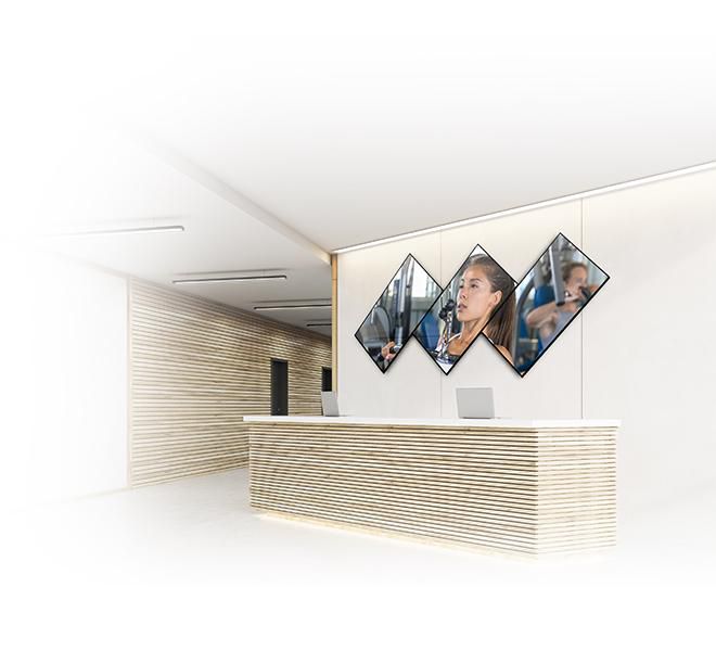 B-Tech BT7550 Support mural pivotant rotatif, orientation portrait/paysage, pour écran 37" à 65" (70 kg max), VESA 200x200-400x400, inclinaison -4.5°, rotation 90°, noir
