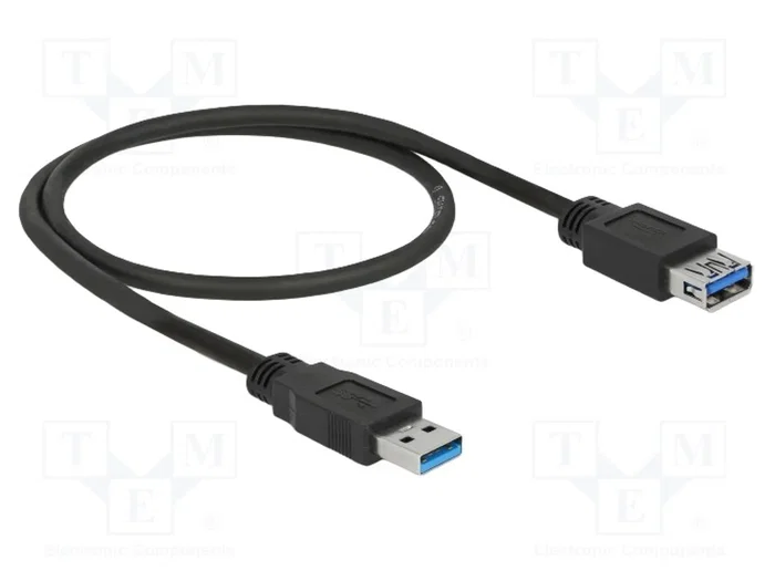 DELOCK Câble USB A vers USB A, 0,5m, Noir DELOCK Câble USB A vers USB A, 0,5m, Noir