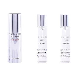 Chanel ALLURE HOMME SPORT COLOGNE Eau de Cologne Vaporisateur de Voyage avec 3 Recharges 3 x 20 ml