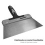 WOLFPACK LINEA PROFESIONAL Spatule en acier inoxydable 25 cm avec manche en caoutchouc