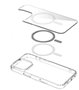 eSTUFF Coque hybride magnétique INFINITE OSLO transparente pour iPhone 16 Plus - 86% plastique recyclé - Protection chutes 2 m - Compatible MagSafe
