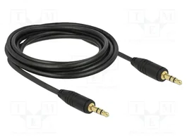 DELOCK Câble Jack 3,5mm 3-pin stéréo, 3m, noir
