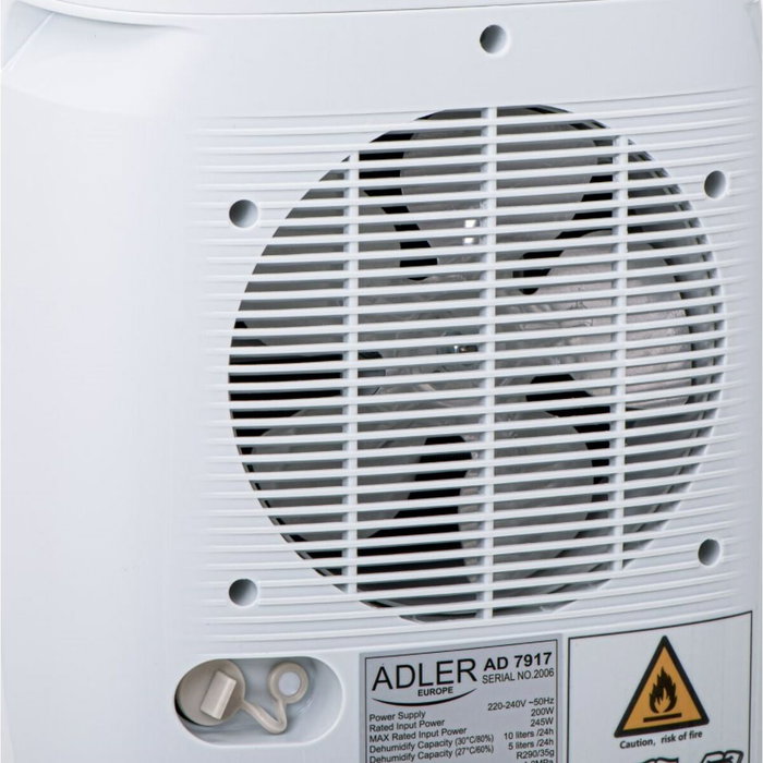 Adler AD 7917 Déshumidificateur 200 W 2,2 L Blanc