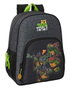 Safta Mochila adapt.carro Tortugas Ninja 33 x 42 x 14 cm, Sac à dos avec chariot, Âge minimum recommandé: 3 ans