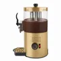 H.KoeNIG SHK804 Distributeur à Chocolat Chaud 1200 W 3 L Doré, Chauffage Thermostat Réglable Robinet Anti-gouttes, pour Lait, Thé ou Vin Chaud