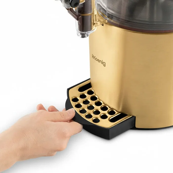H.KoeNIG SHK804 Distributeur à Chocolat Chaud 1200 W 3 L Doré, Chauffage Thermostat Réglable Robinet Anti-gouttes, pour Lait, Thé ou Vin Chaud
