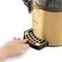 H.KoeNIG SHK804 Distributeur à Chocolat Chaud 1200 W 3 L Doré, Chauffage Thermostat Réglable Robinet Anti-gouttes, pour Lait, Thé ou Vin Chaud