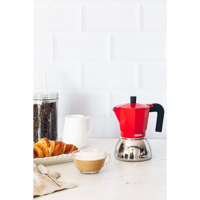 Cafetière Italienne BRA INOX RED 9T Rouge 470 ml