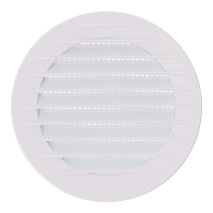 Edm Grille de ventilation ronde encastrable avec moustiquaire Ø90 mm ABS blanc Edm Grille de ventilation ronde encastrable avec moustiquaire Ø90 mm ABS blanc