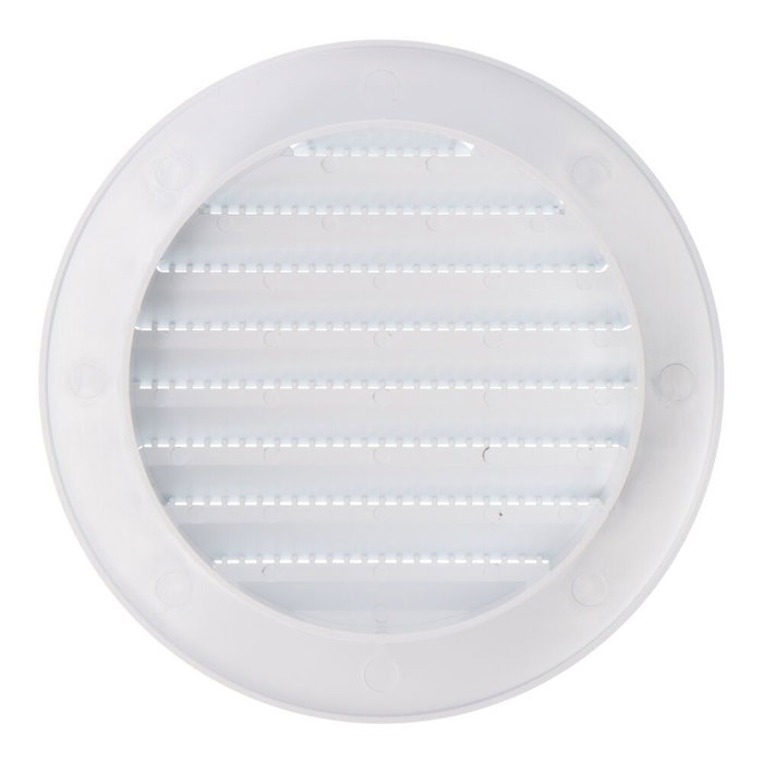 Edm Grille de ventilation ronde encastrable avec moustiquaire Ø90 mm ABS blanc Edm Grille de ventilation ronde encastrable avec moustiquaire Ø90 mm ABS blanc