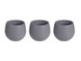 Ibergarden Set de 3 Pots avec Réservoir d'Eau 13 cm Anthracite Plastique (Set de 4)