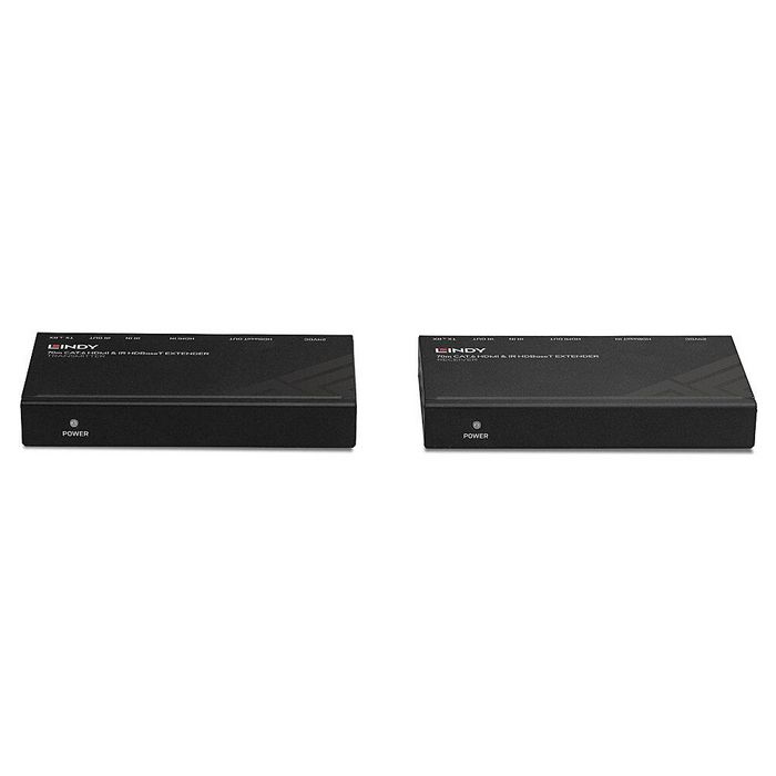 Lindy - Kit Extender HDMI HDBaseT 4K/30Hz 70 m Cat.6 avec PoC, IR Bidirectionnel et RS-232 - Transmission Vidéo sur Longue Distance