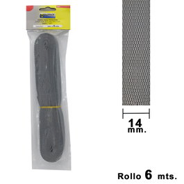 WOLFPACK LINEA PROFESIONAL Sangle volet grise 14 mm, rouleau de 6 mètres