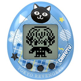 BANDAI Tamagotchi Hugmy Tokyo Revengers - Édition Chifuyu - Figurine support avec jeu électronique multi-langue et personnages à collectionner