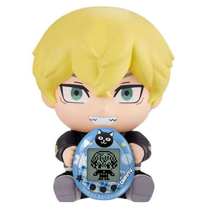 BANDAI Tamagotchi Hugmy Tokyo Revengers - Édition Chifuyu - Figurine support avec jeu électronique multi-langue et personnages à collectionner BANDAI Tamagotchi Hugmy Tokyo Revengers - Édition Chifuyu - Figurine support avec jeu électronique multi-langue et personnages à collectionner