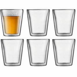 Bodum Set de 6 verres thermo Canteen 200 ml Transparent