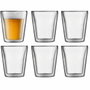 Bodum Set de 6 verres thermo Canteen 200 ml Transparent