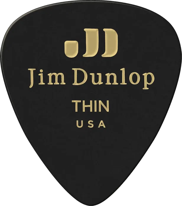 Dunlop Pack 12 Púas Genuine Celluloid Classic Noir - Fine