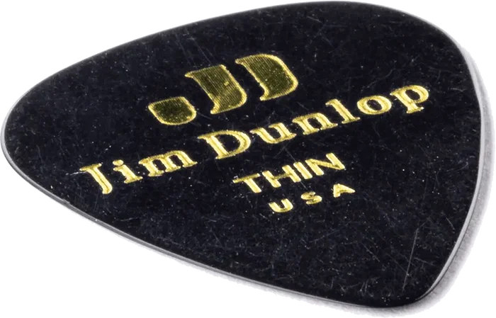 Dunlop Pack 12 Púas Genuine Celluloid Classic Noir - Fine
