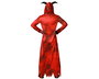 Déguisement Homme Démon Rouge avec Tunique et Capuche à Cornes - Taille Adulte XL pour Halloween et Carnaval