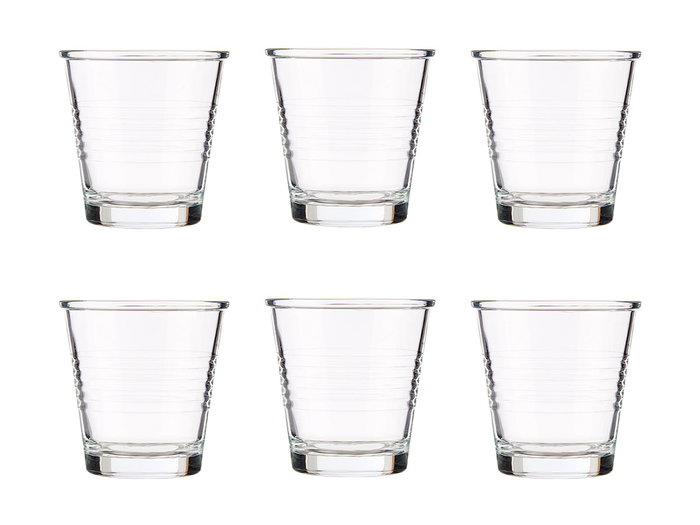 Vivalto Set de 6 Verres à Café 90 ml Transparent 24,5x7x13 cm (Set de 24)
