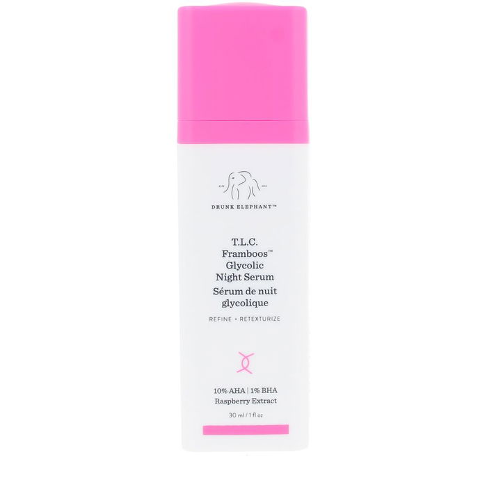 Drunk Elephant Sérum de Nuit TLC Framboos Glycolic 30 ml Exfoliant AHA/BHA Drunk Elephant Sérum de Nuit TLC Framboos Glycolic 30 ml Exfoliant AHA/BHA