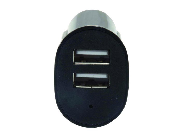 Conceptronic CUSBCAR4A Chargeur Voiture 2 Ports USB 2.4A Noir