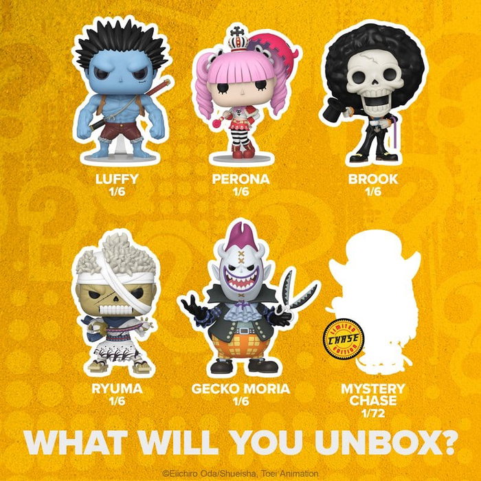 Funko POP! Mystery Vinyl One Piece Assortiment de 6 Figurines Blind Box