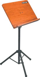 QUIKLOK Atril pour orchestre en bois et acier noir hauteur réglable pliable