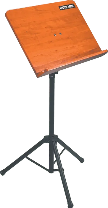 QUIKLOK Atril pour orchestre en bois et acier noir hauteur réglable pliable