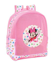 Safta Sac à dos anti-sable Minnie Mouse 30.5 x 24 x 18 cm pour enfant 3 ans et plus