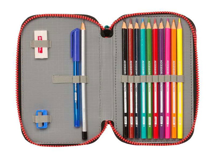 Safta Plumier double piquage 28 pièces My Hero Academia pour enfants - 12,5 x 19,5 x 4 cm Safta Plumier double piquage 28 pièces My Hero Academia pour enfants - 12,5 x 19,5 x 4 cm