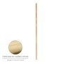 WOLFPACK LINEA PROFESIONAL Manche en bois pour balai avec pince 1200 x Ø 28 mm