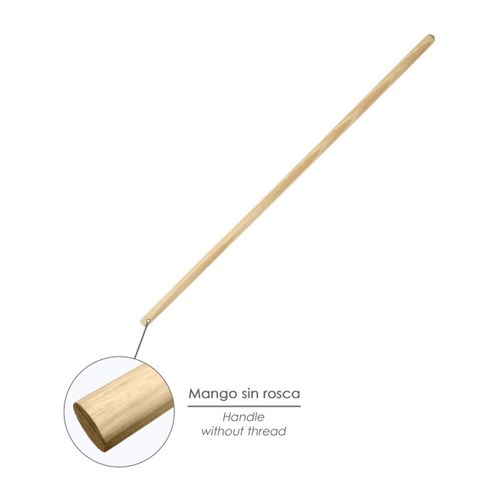 WOLFPACK LINEA PROFESIONAL Manche en bois pour balai avec pince 1200 x Ø 28 mm WOLFPACK LINEA PROFESIONAL Manche en bois pour balai avec pince 1200 x Ø 28 mm