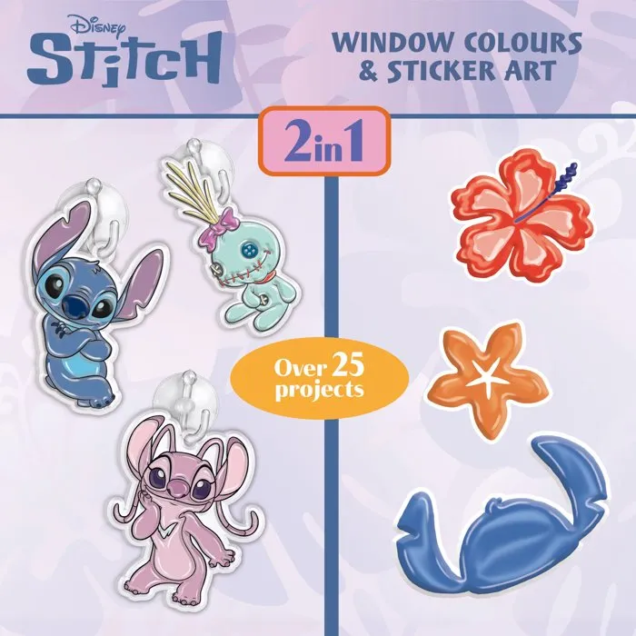 Lisciani Giochi Stitch & Angel Fenêtres à Décorer - Coffret créatif