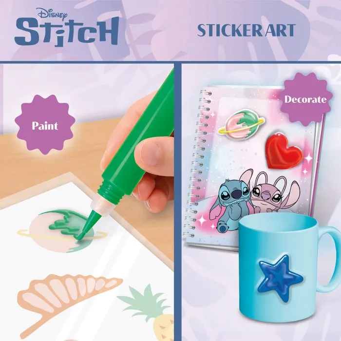 Lisciani Giochi Stitch & Angel Fenêtres à Décorer - Coffret créatif