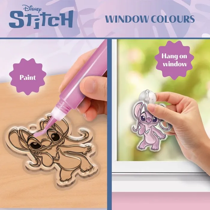 Lisciani Giochi Stitch & Angel Fenêtres à Décorer - Coffret créatif