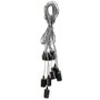 Home Deco Light Lampe Araignée de 7 ampoules avec câbles tressés