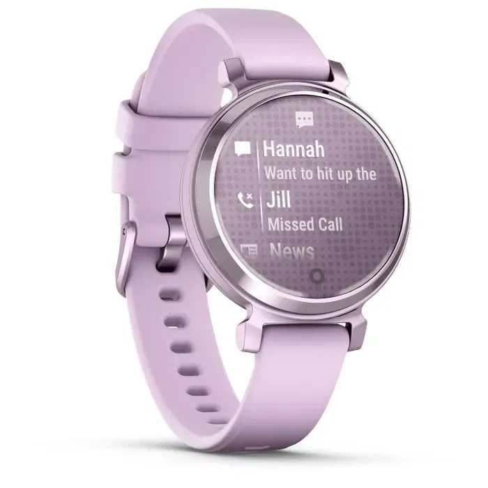 Garmin Lily 2 Montre Connectée GPS pour Sport & Santé - Écran Ultra-Lumineux, Autonomie 5 Jours, Bracelet Lilas, 25.4 x 21.3 mm