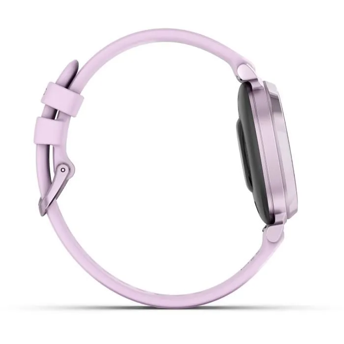 Garmin Lily 2 Montre Connectée GPS pour Sport & Santé - Écran Ultra-Lumineux, Autonomie 5 Jours, Bracelet Lilas, 25.4 x 21.3 mm