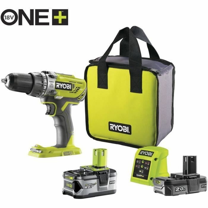 Ryobi ONE+ R18PD3-242S Perceuse-visseuse à percussion 18V