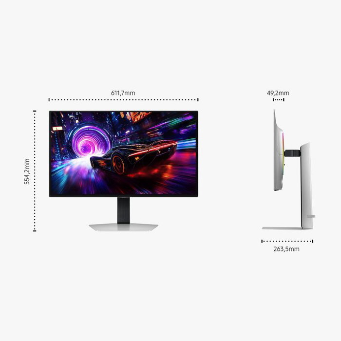 Samsung LS27FG810SUXEN Moniteur Gamer Odyssey OLED G8 27 Pouces S27FG810SU - Ecran Plat Courbe QHD 240 Hz