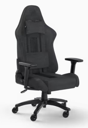 Corsair TC100 RELAXED Fabric Chaise Gaming Gris et Noir