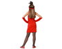 Th3 Party Déguisement Charleston Rouge pour Enfant 3-4 Ans