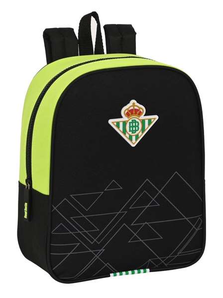 Safta Mochila Guarderia - Sac à dos adapté au chariot Real Betis Balompié 22x27x10 cm pour enfants de 3 ans, Polyester 600D, Noir et Vert Lime Safta Mochila Guarderia - Sac à dos adapté au chariot Real Betis Balompié 22x27x10 cm pour enfants de 3 ans, Polyester 600D, Noir et Vert Lime