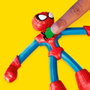 PLAY-DOH Marvel Spider-Man Lance et Attrape Figurines Venom Spider-Man Coffre Fort Accessoires Multilingue F9827