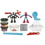 Play-Doh - Coffret Attaque Tranchante Spider-Man Marvel - 2 Figurines Flexibles, 7 Accessoires et Pâte à Modeler - Jouet d'Imagination pour Enfants Dès 4 Ans